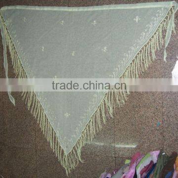 Polyester Embroidery Triangle with fringes