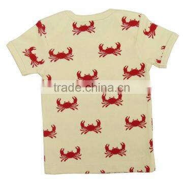 100% Organic Cotton Plain With Printed Baby t Shirts and Short Sleeve Polo t Shirts for Kids With New Style Baby Pants photo-2