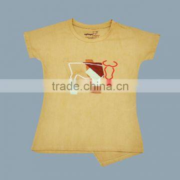 Ladies Basic T-Shirt_100% Organic Cotton Comfortable Baby T-shirt and Organic Printed Long Sleeve and Short Sleeve T-shirt With photo-3