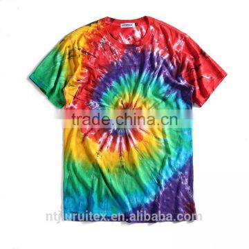 Men Tie Dye T-shirt , fashion colorful tie dye tees ,good cotton t shirts