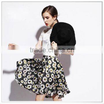 Customized 2014 New Design Digital Printing Silk Georgette Dresses