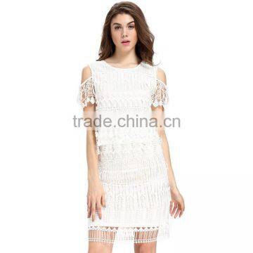 Domin Fashion Latest 2 Piece Style Fancy Lace Dress photo-3