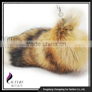 CX-R-31 Chinese Manufacturer Fox Fur Tail KeyChain photo-3