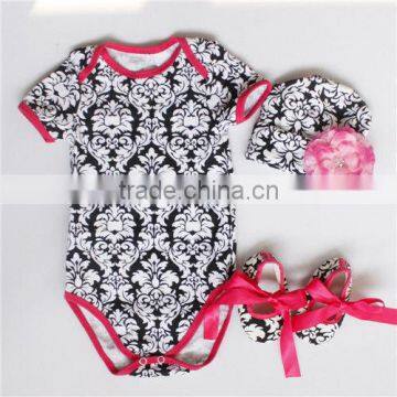 Latest Design Printed Newborn Girl Clothing Kids Clothes Wholesale Cotton Jumpsuit Clothing Summer Newborn Baby Romper