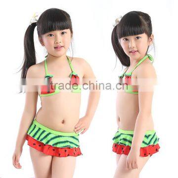 Wholesale Popular Children Swimwear Age Group and Baby Girls Gender Bandeau Bikini