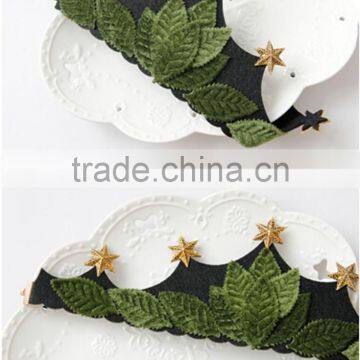 Girl Festival Accessory Hair Jewelry,leaf Crown Party Hair Band,bride Star Accessories Hair Jewelry Hoop photo-5