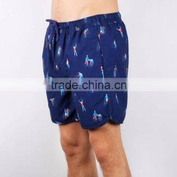 MGOO Factory OEM Sublimation Printing Men Beach Wear Board Shorts Quick Dry Drawstring Shorts photo-3