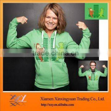 Fruit Green Printed Bulk Hoodies For Lovers Long Jumpers