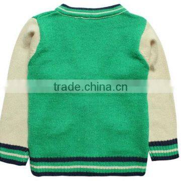 Little Baby Boy v Collar Kids Wool Cashmere Cardigan Sweater photo-2