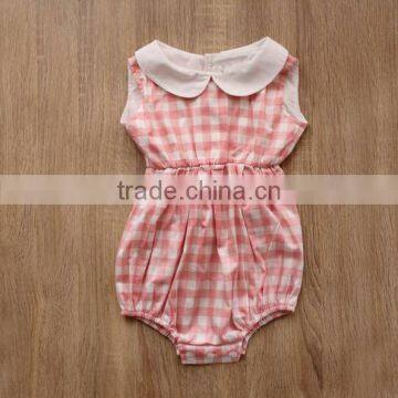 High Quality Low Price Newborn Baby Summer Clothes Toddler Girls Cotton Chevron Design Rompers photo-4