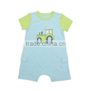 Summer Cool Baby Organic Romper Short Sleeve Kids Knitted Romper