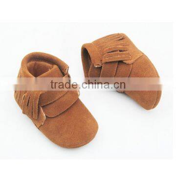 Wholesale China Leather Shoe Baby Tassel Heels Boots photo-2
