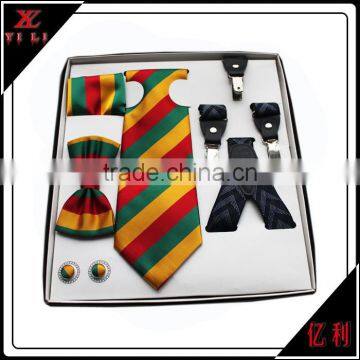 Hight Quality Wedding Gift Polyester Woven Suspender Set photo-3