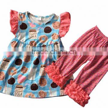 Back to School Silk Milk Summer Children Sleeveless Outfit Back to School Sets Summer Girls Outfit photo-2