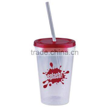 USA Made 16 oz Insulated Tumbler With Straw And Lid - Double-wall, BPA/BPS-free and Comes With Your Logo photo-6