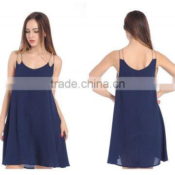 New Fashion Sexy Sleep Tassel Dance Contrast Color Dress Design for Young Ladies