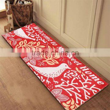 2017 High Quality Lovely Durable Home Bedroom Washable Carpet Bird Pattern Skid Resistance Water Absorption Bathroom Floor Mat photo-4
