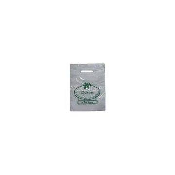 Biodegradable Patch Handle Carrier Bags , Clear Color Printing for Garment