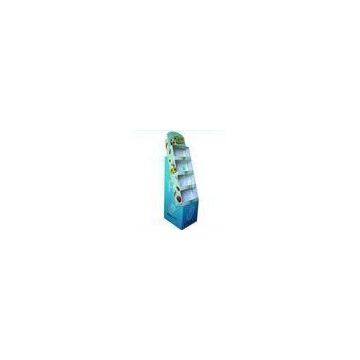 UV Coating Point Of Sale Cardboard Display Stands For Socks , Environmentally Friendly