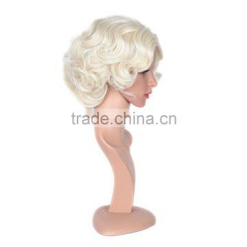 Large Stocks! White Short Hair Wig, Short White Cosplay Wig, Fashion Spiky Hair Wigs photo-3