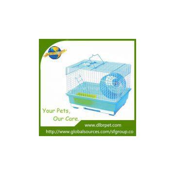 Flat Top Design Wire Iron Three-store Hamster Cage,factory Supply. photo-2