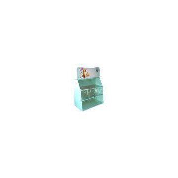Embossing small 3 layer PDQ countertop corrugated cardboard displays for Advertising