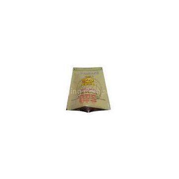 Frozen Food Packaging Three Side Seal Pouch For Fish , Seafood