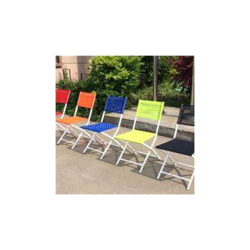 Multi Color Textilene Metal Folding Chair For Outdoor And Garden