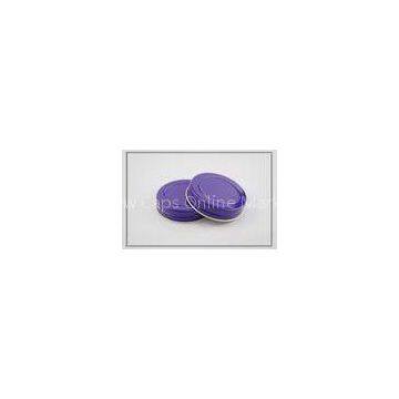 purple aluminium bottle cap with PE foam liner , D52H12.5mm