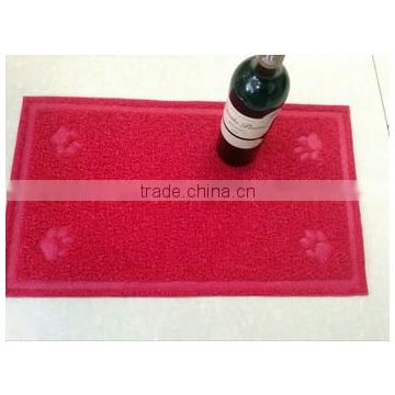 Hot sales PVC coil Kitty litter mat, PVC pet mats with various shapes