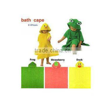 2013 Boy Girl Animal Baby Bathrobe/Baby Hooded Kids Bath Terry Children Infant Bathing/Baby Robe