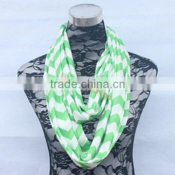 fashion Cheap Wholesale Chevron Infinity Scarf Zig Zag Pattern