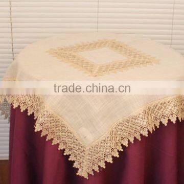 100% polyester lace tablecloth