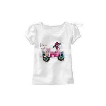 Puff sleeve kids girls tshirt