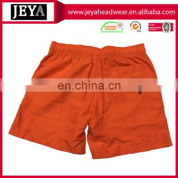 Men pants ladies shorts orange polyester string beach shorts