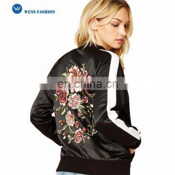 Stylish Design Custom Casual High Quality Women Winter Embroidered Jacket