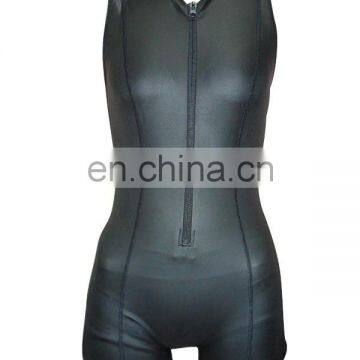 Customized shorty women's triathlon smooth skin wetsuit