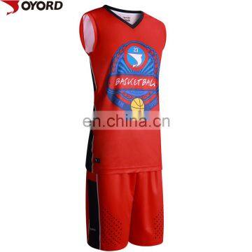 custom logo design college basketball uniform 100% Polyester european sublimation basketball jersey uniform