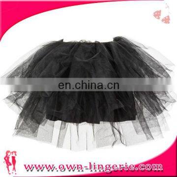 the Most Popular Pure European Black Lace Short Women Tutu Dress