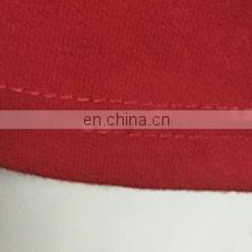 2016 LADY'S Popular Red V-neck Polo T-shirt With White Stripped Collar