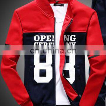 2017 New High Quality 100% Cotton Stand Collar Fashion Casual Men's Fleece Jacket photo-2