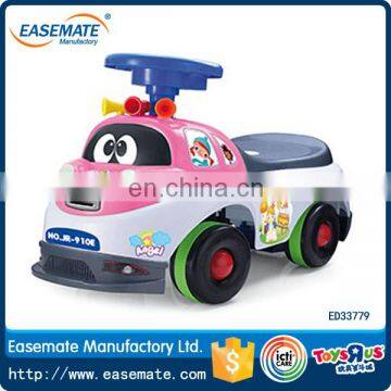 Classic baby lovely cartoon indoor and outdoor ride on toy car for kids