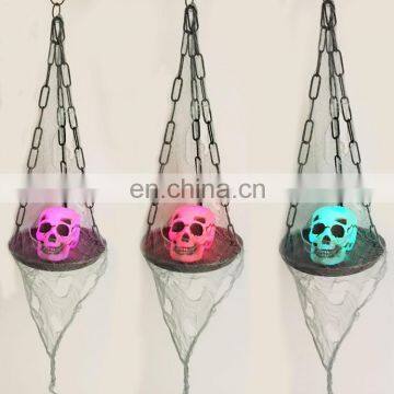 Halloween Hanging Skull with LED Plate for Halloween Decoration