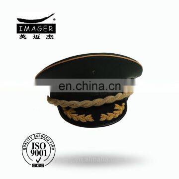 Customized Air Force Warrant Officer Cap with Gold Embroidery for Military Supply