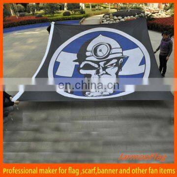 polyester big football fan flag