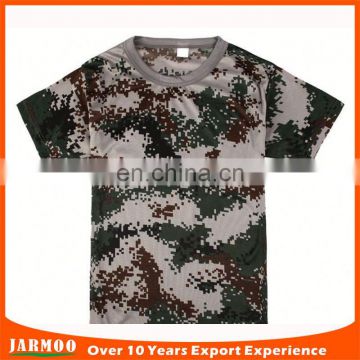 Low moq customized sportswear camo style t shirts