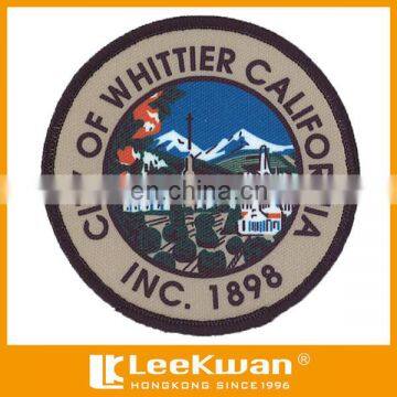 Dye sublimation patch, heat transfer patch, dye sublimation scenery patch