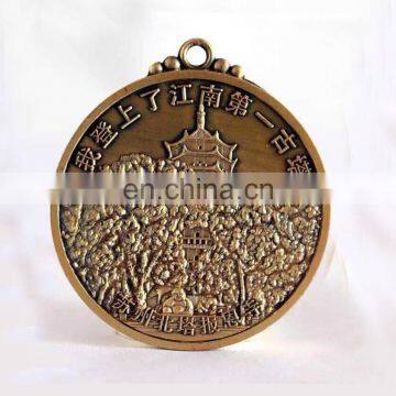 Cheap souvenir medal Design your own custom Metal Crafts production zinc alloy blank gold award