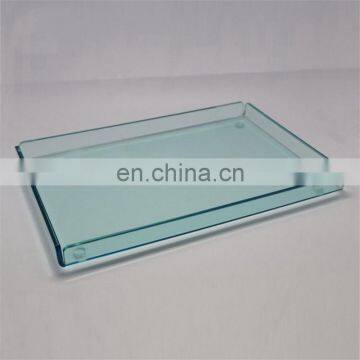 wholesales custom acrylic ic serving tray food square black