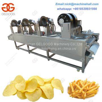 Automatic Fruit and Vegetable Cleaning and Drying Machine Line|Fried Potato Chips Drying Machine with High Efficiency